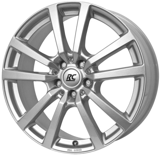 RC-Design RC25 kristallsilber lackiert 7.5x17 ET53 - LK5/120 ML65.1