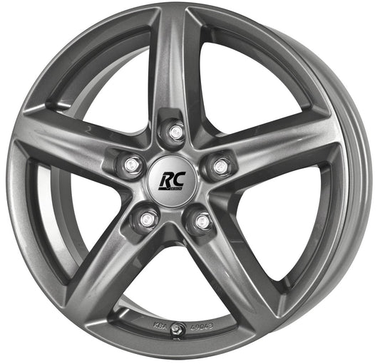 RC-Design RC24 titan-metallic lackiert 6x15 ET40 - LK4/100 ML63.4