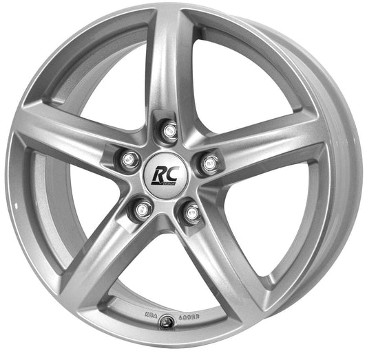 RC-Design RC24 kristallsilber lackiert 6x15 ET43 - LK5/112 ML57.1