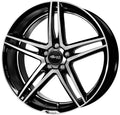 Brock B33 schwarz front-poliert 8x18 ET45 - LK5/108 ML72.6