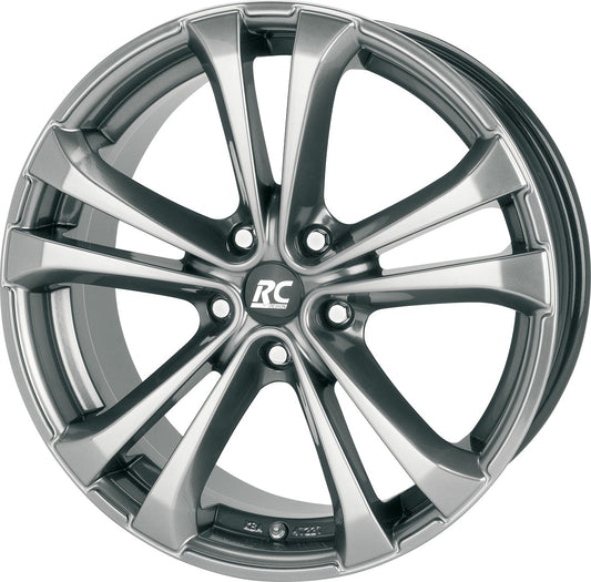 RC-Design RC17 chromsilber lackiert 8x18 ET38 - LK5/114.3 ML72.6