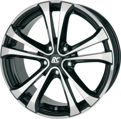 Brock / RC RC17 Ventura Schwarz Glanz Voll Poliert (SGVP) Alufelge 8x18 Zoll ET38 LK 5x114.3 ML72.6 – Bild 3
