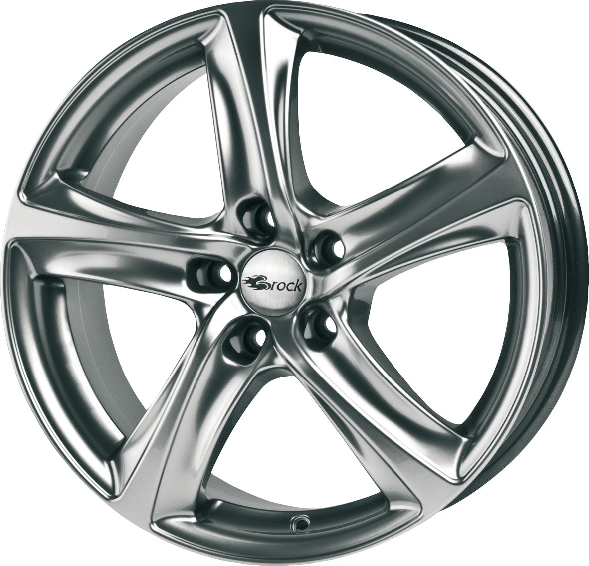 Brock / RC B25 Chromsilber (CSS) Alufelge 8x18 Zoll ET35 LK 5x112 ML66.6 – Bild 4