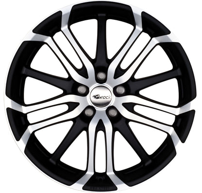 Brock B26 schwarz-matt front-poliert 8x18 ET38 - LK5/114.3 ML72.6