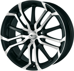Brock B26 schwarz-matt front-poliert Alufelge 8.5x19 Zoll ET48 LK 5x114.3 ML72.6