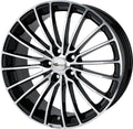 Brock B24 schwarz front-poliert 8x18 ET46 - LK5/115 ML70.2