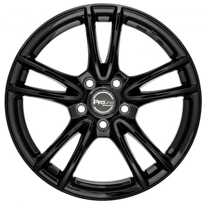 Proline CX300 black glossy 6.5x15 ET43 - LK5/114.3 ML74.1