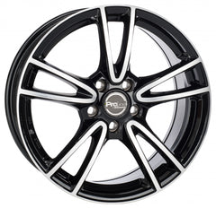 Proline CX300 black polished Alufelge 7.5x17 Zoll ET49 LK 5x114.3 ML74.1