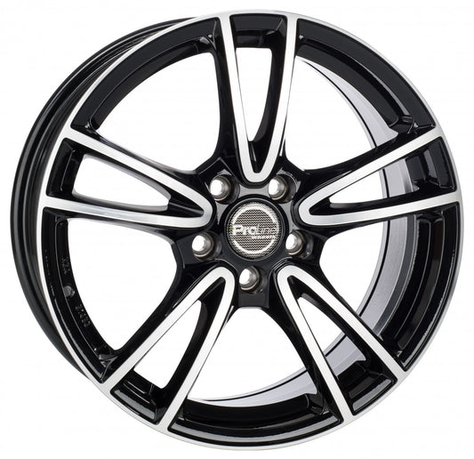 Proline CX300 black polished 7.5x17 ET49 - LK5/114.3 ML74.1