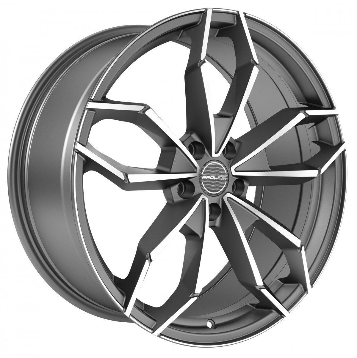 Proline PXM matt grey polished 8x18 ET48 - LK5/112 ML66.5