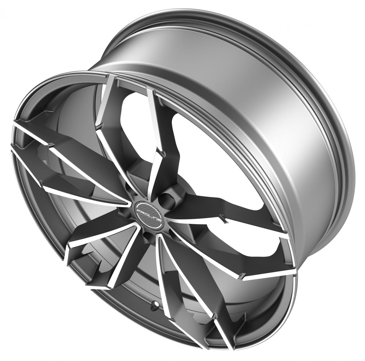 Proline PXM matt grey polished 8x18 ET48 - LK5/112 ML66.5