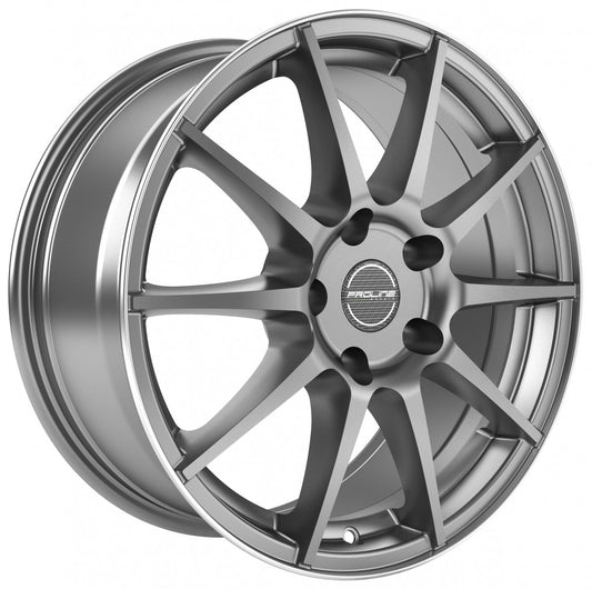 Proline UX100 grey rim polished 6.5x16 ET38 - LK5/105 ML56.6