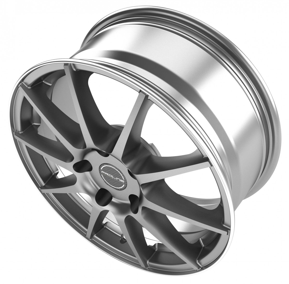 Proline UX100 grey rim polished 7.5x17 ET35 - LK5/112 ML66.5