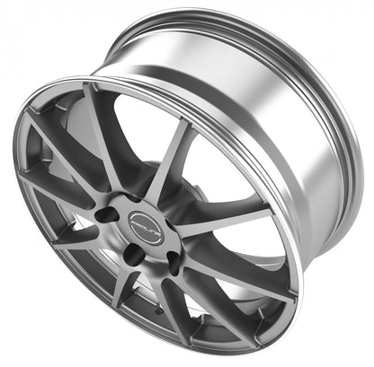 Proline UX100 grey rim polished 7.5x17 ET38 - LK5/120 ML72.6
