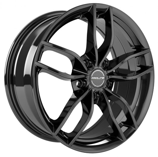 Proline ZX100 black glossy 7.5x18 ET45 - LK5/108 ML74.1
