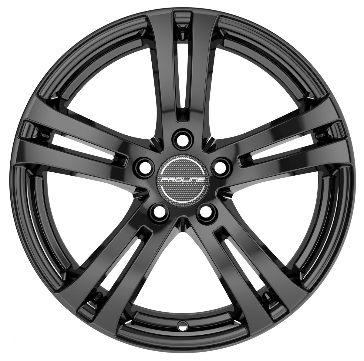 Proline BX700 black glossy 8x18 ET48 - LK5/112 ML66.5