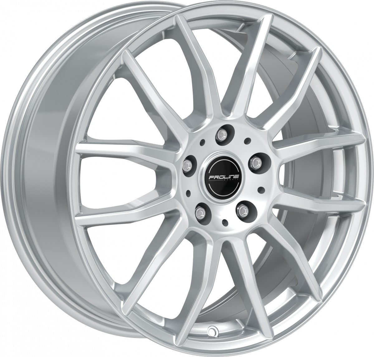 Proline AX100 arctic silver Alufelge 7x17 Zoll ET40 LK 5x108 ML74.1 – Bild 3