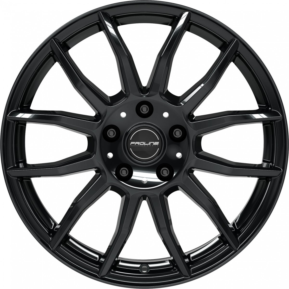 Proline AX100 black glossy 7x17 ET48 - LK5/114.3 ML74.1