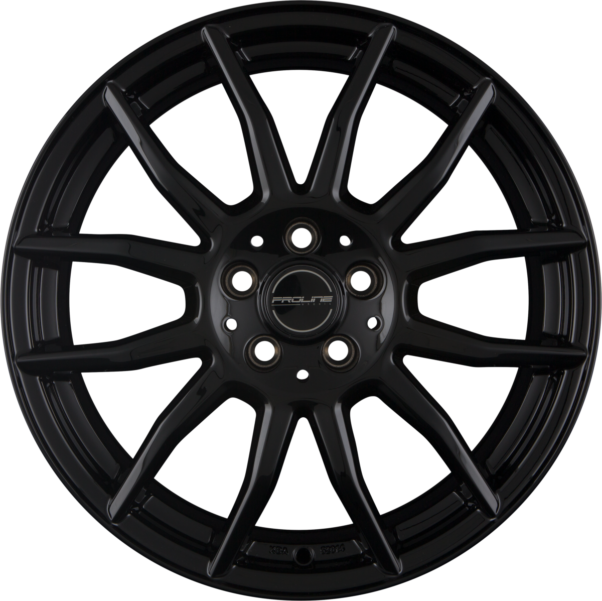 Proline AX100 black glossy Alufelge 7.5x18 Zoll ET49 LK 5x114.3 ML74.1 – Bild 7