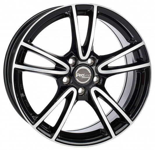 Proline CX300 black polished 8.5x20 ET38 - LK5/114.3 ML74.1