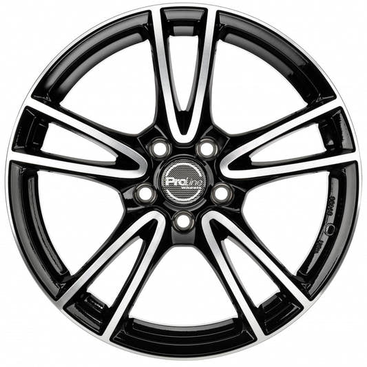 Proline CX300 black polished 8.5x20 ET38 - LK5/114.3 ML74.1