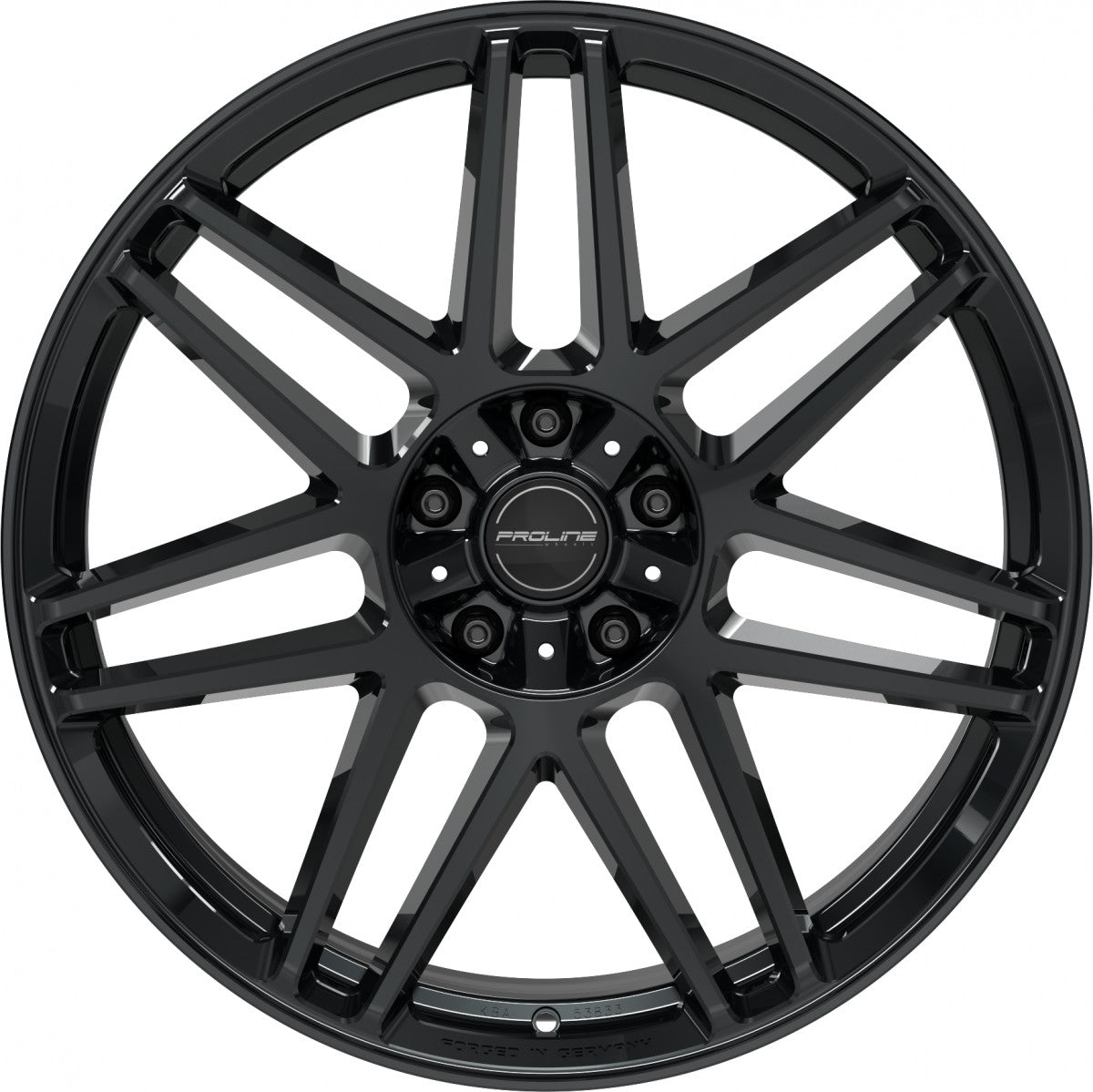 Proline PFG forged black glossy 10x22 ET35 - LK5/130 ML84