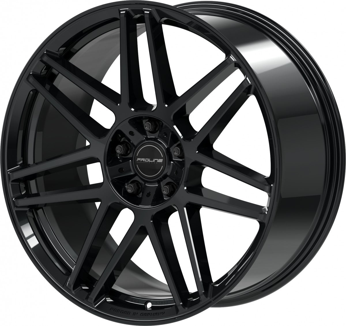Proline PFG forged black glossy 10x22 ET35 - LK5/130 ML84