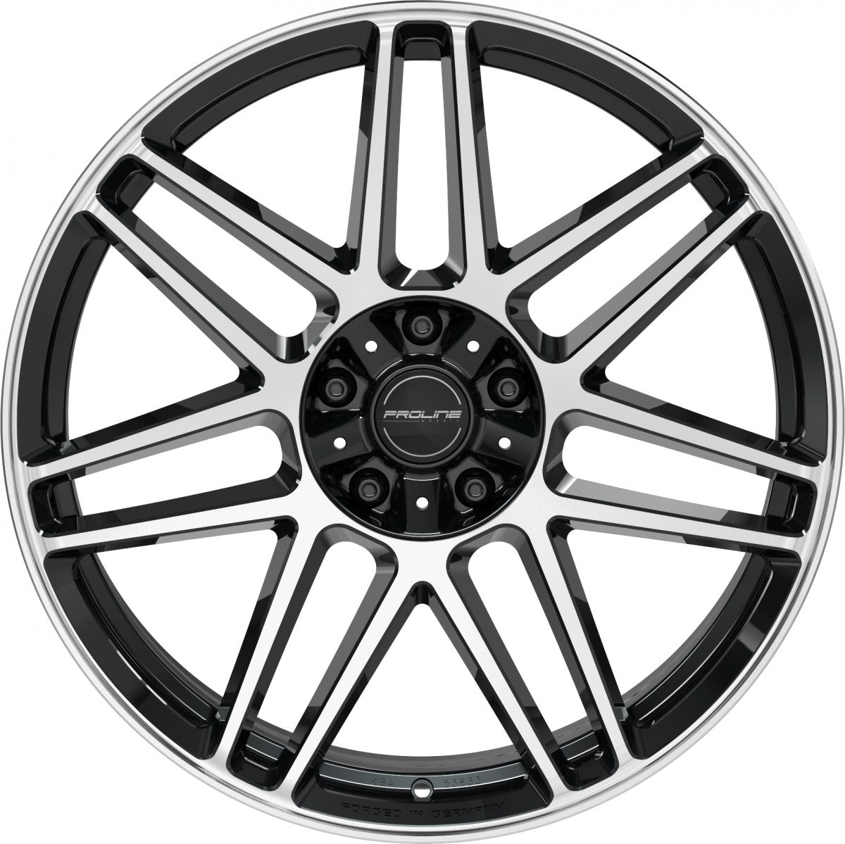 Proline PFG forged black polished 10x22 ET35 - LK5/130 ML84