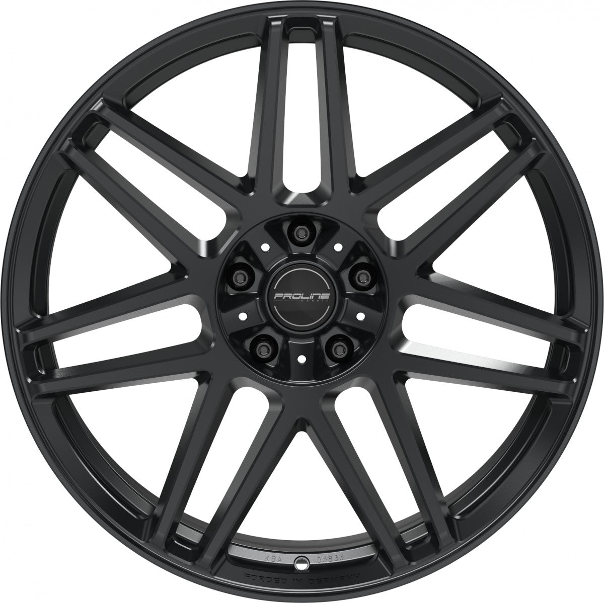Proline PFG forged black matt 10x22 ET35 - LK5/130 ML84