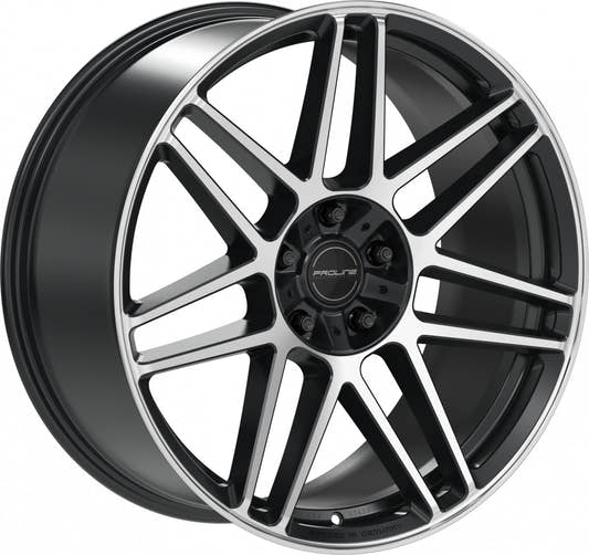 Proline PFG forged black matt polished 10x22 ET35 - LK5/130 ML84