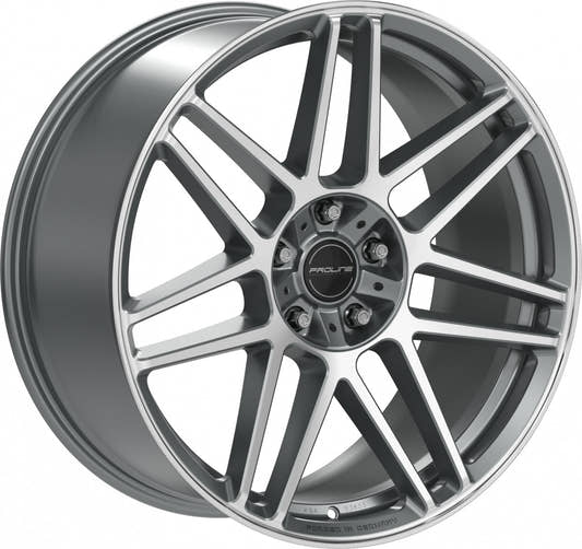 Proline PFG forged matt grey polished Alufelge 10x22 Zoll ET35 LK 5x130 ML84