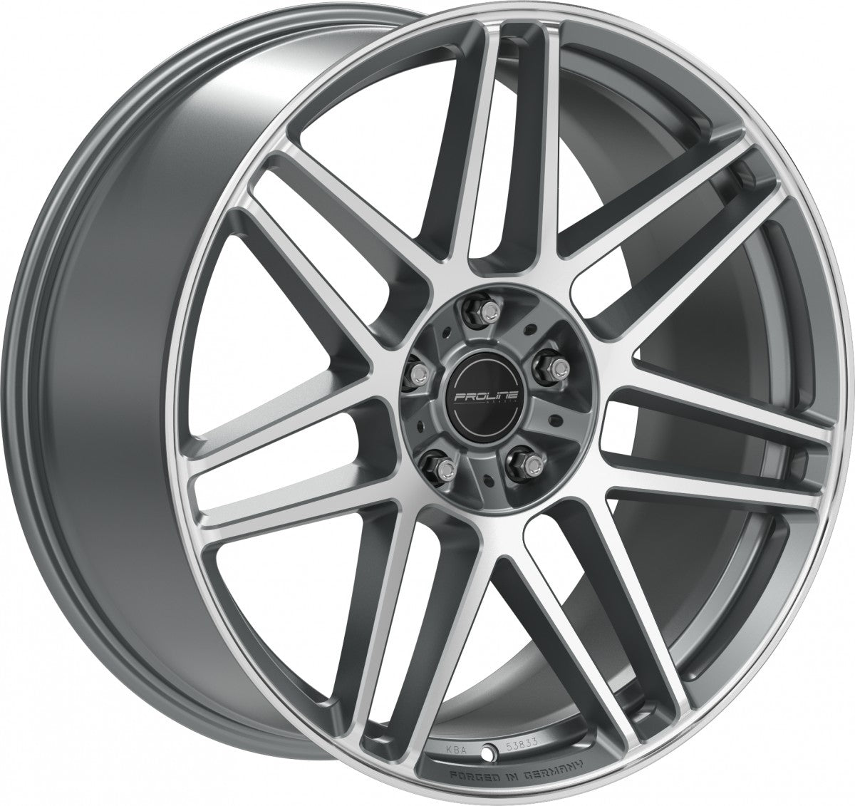Proline PFG forged matt grey polished 10x22 ET35 - LK5/130 ML84