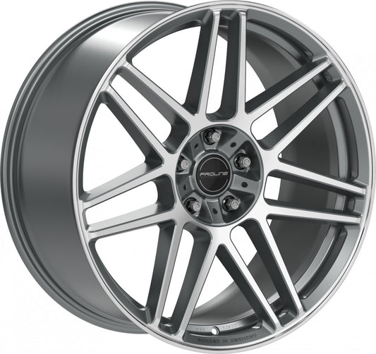 Proline PFG forged matt grey polished 10x22 ET35 - LK5/130 ML84