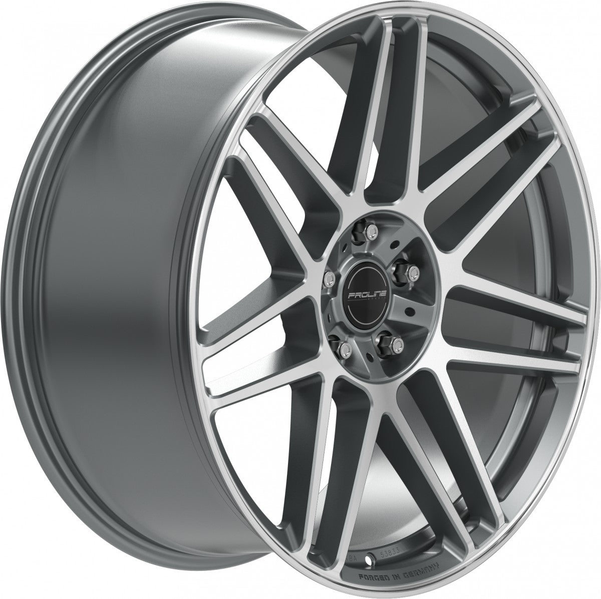 Proline PFG forged matt grey polished 10x22 ET35 - LK5/130 ML84
