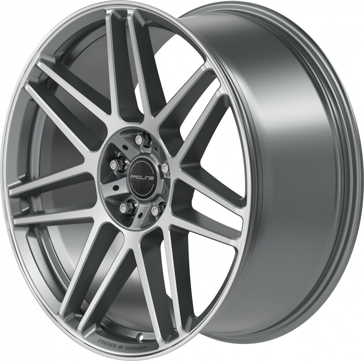 Proline PFG forged matt grey polished 10x22 ET35 - LK5/130 ML84