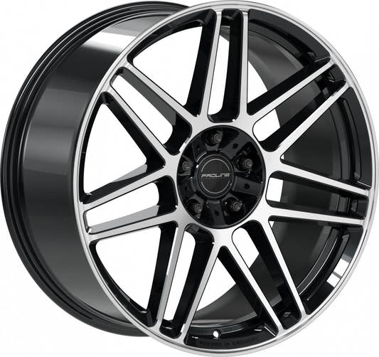 Proline PFG forged black polished 10x22 ET21 - LK5/130 ML84