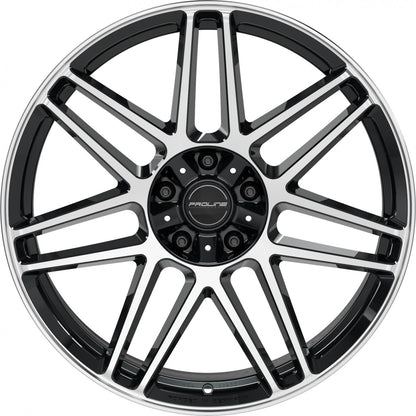 Proline PFG forged black polished 10x22 ET21 - LK5/130 ML84