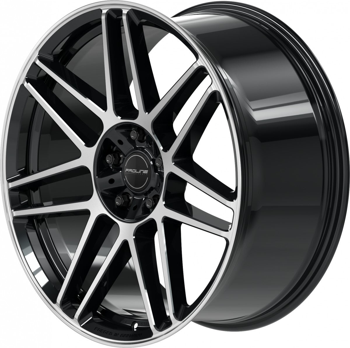 Proline PFG forged black polished 10x22 ET21 - LK5/130 ML84