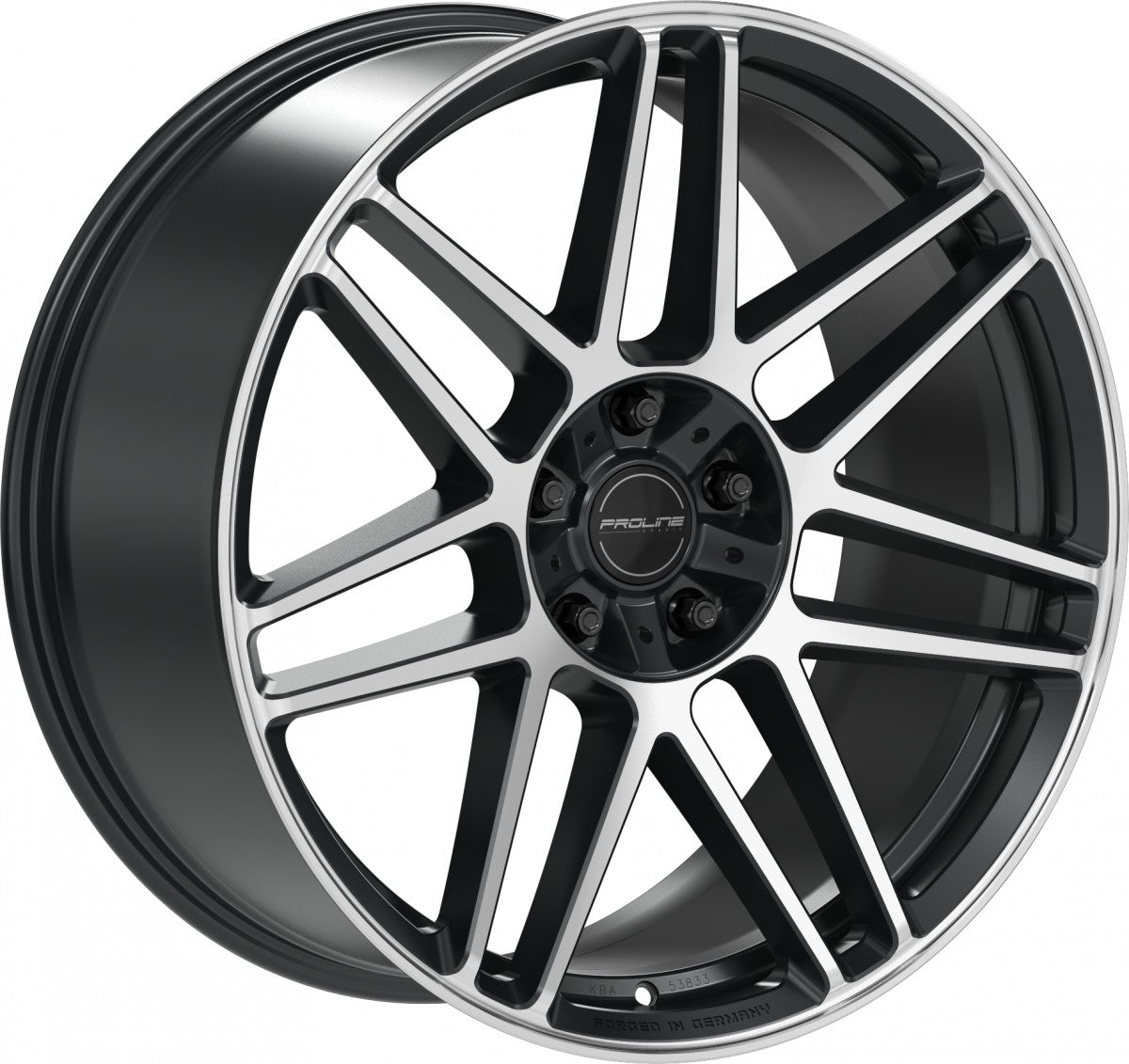 Proline PFG forged black matt polished 10x22 ET21 - LK5/130 ML84
