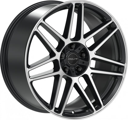 Proline PFG forged black matt polished 10x22 ET21 - LK5/130 ML84