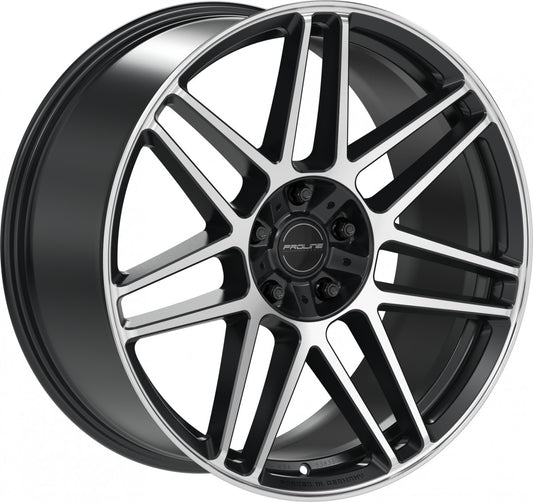 Proline PFG forged black matt polished 10x22 ET21 - LK5/130 ML84