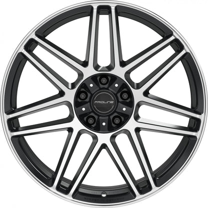 Proline PFG forged black matt polished 10x22 ET21 - LK5/130 ML84