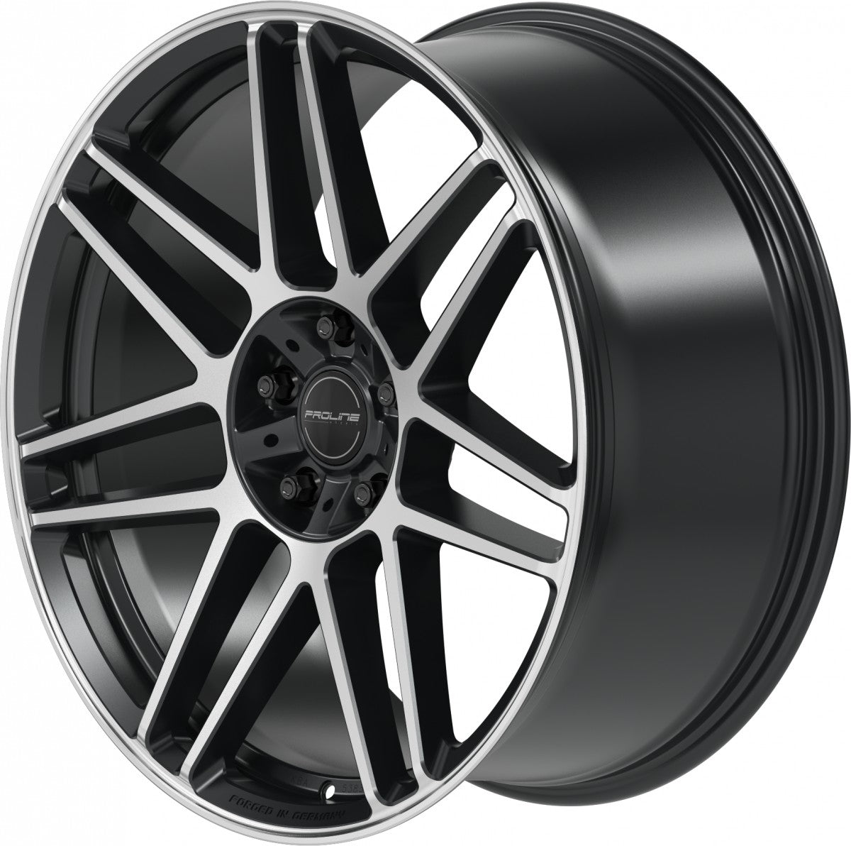 Proline PFG forged black matt polished 10x22 ET21 - LK5/130 ML84