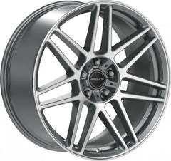 Proline PFG forged matt grey polished Alufelge 10x22 Zoll ET21 LK 5x130 ML84
