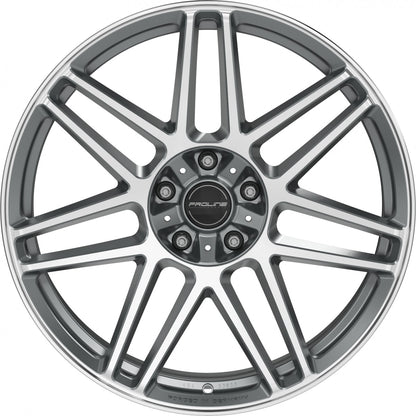 Proline PFG forged matt grey polished 10x22 ET21 - LK5/130 ML84