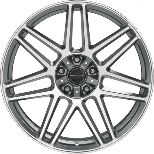 Proline PFG forged matt grey polished 10x22 ET21 - LK5/130 ML84