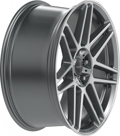Proline PFG forged matt grey polished 10x22 ET21 - LK5/130 ML84