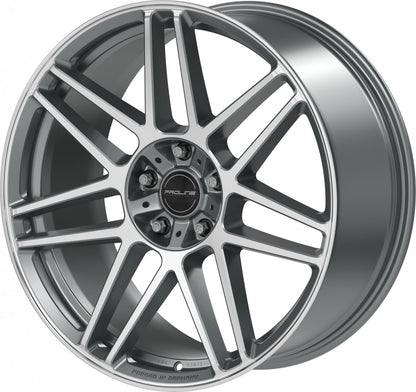 Proline PFG forged matt grey polished 10x22 ET21 - LK5/130 ML84