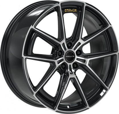 Proline PF25 forged black polished 8.5x20 ET28 - LK5/112 ML57.1