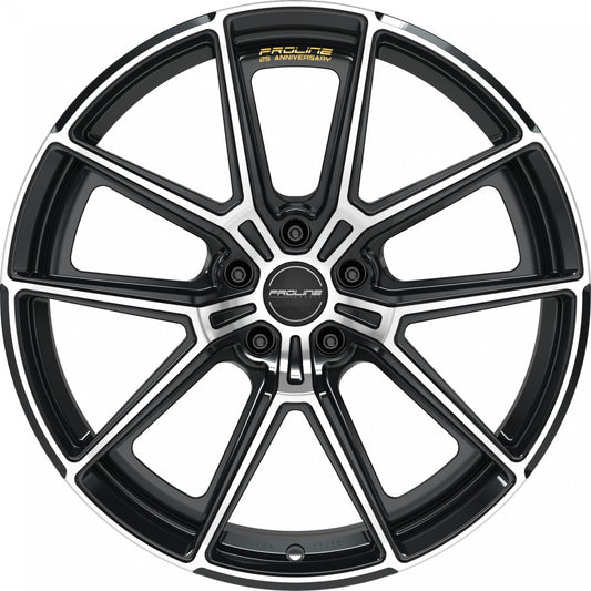 Proline PF25 forged black polished 9.5x20 ET42 - LK5/112 ML57.1